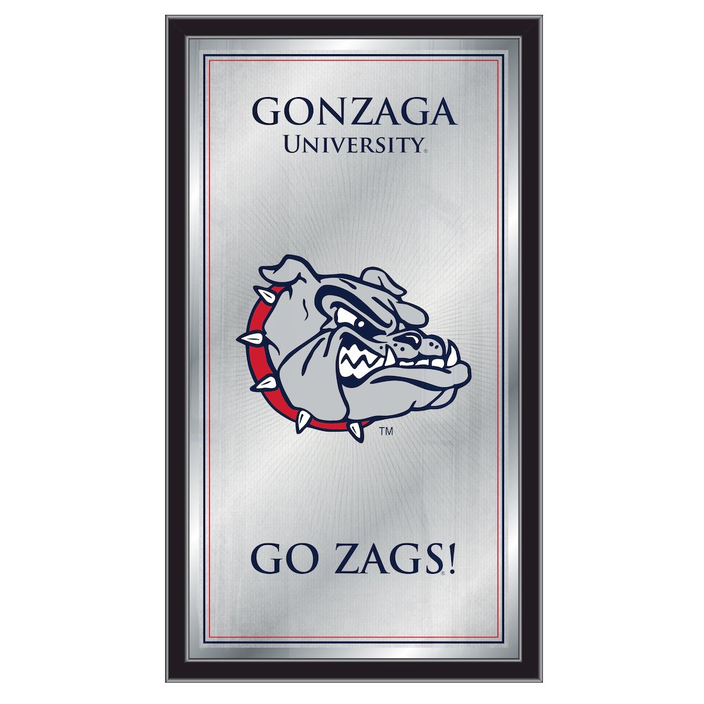 Gonzaga 26" x 15" Fight Song Mirror. Picture 1