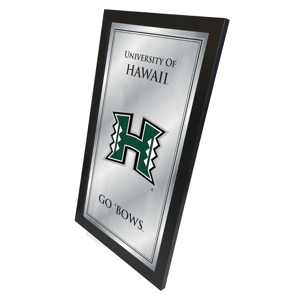 University of Hawaii 26" x 15" Fight Song Mirror. Picture 2