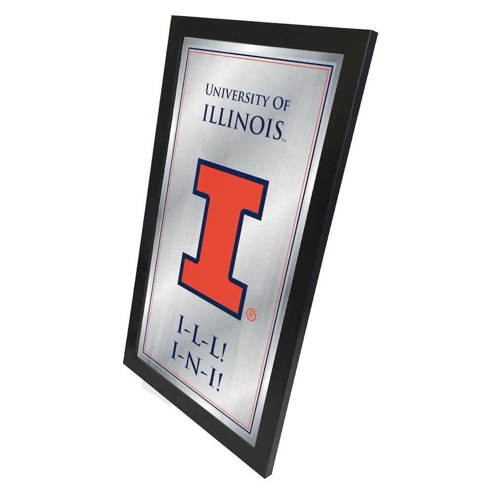 Illinois 26" x 15" Fight Song Mirror. Picture 2