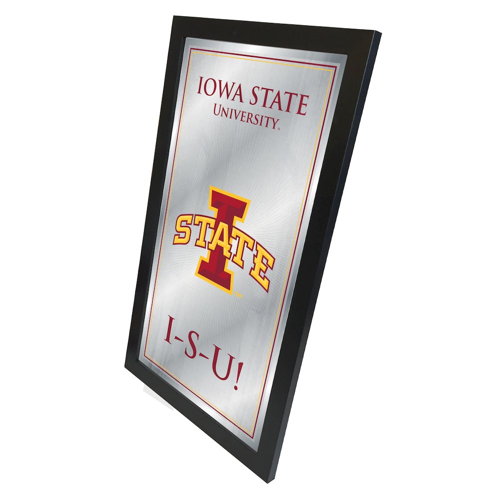 Iowa State 26" x 15" Fight Song Mirror. Picture 2