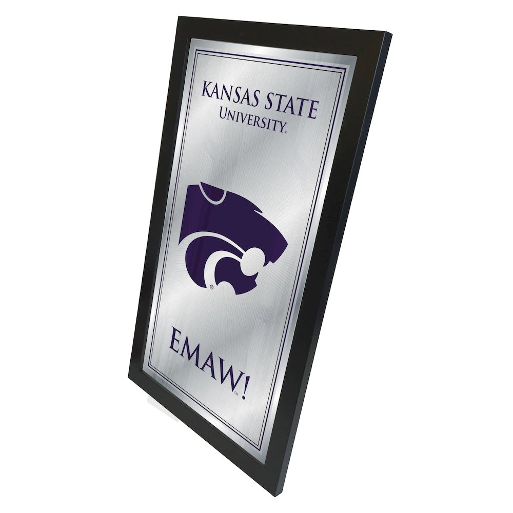 Kansas State 26" x 15" Fight Song Mirror by Holland Bar Stool Company. Picture 2