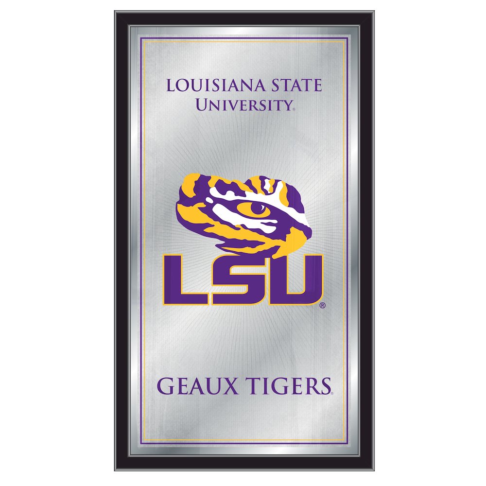 Louisiana State 26" x 15" Fight Song Mirror. Picture 1
