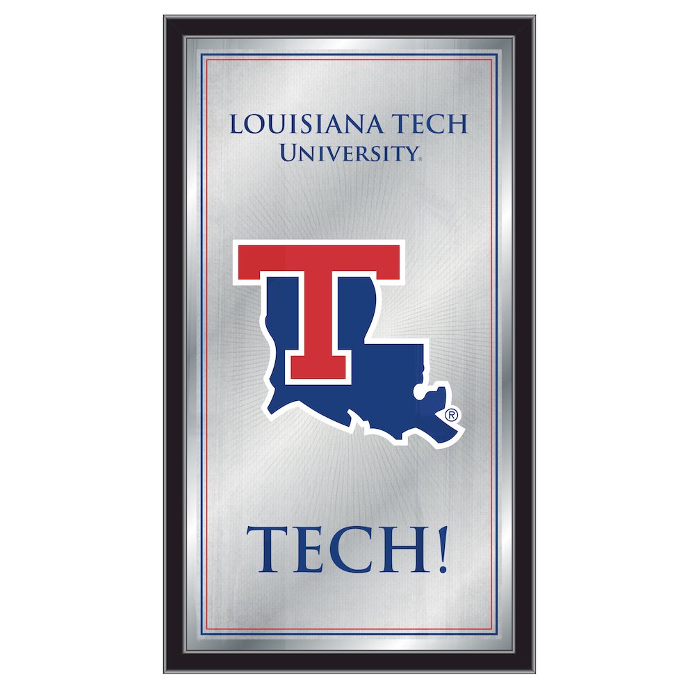 Louisiana Tech 26" x 15" Fight Song Mirror. Picture 1