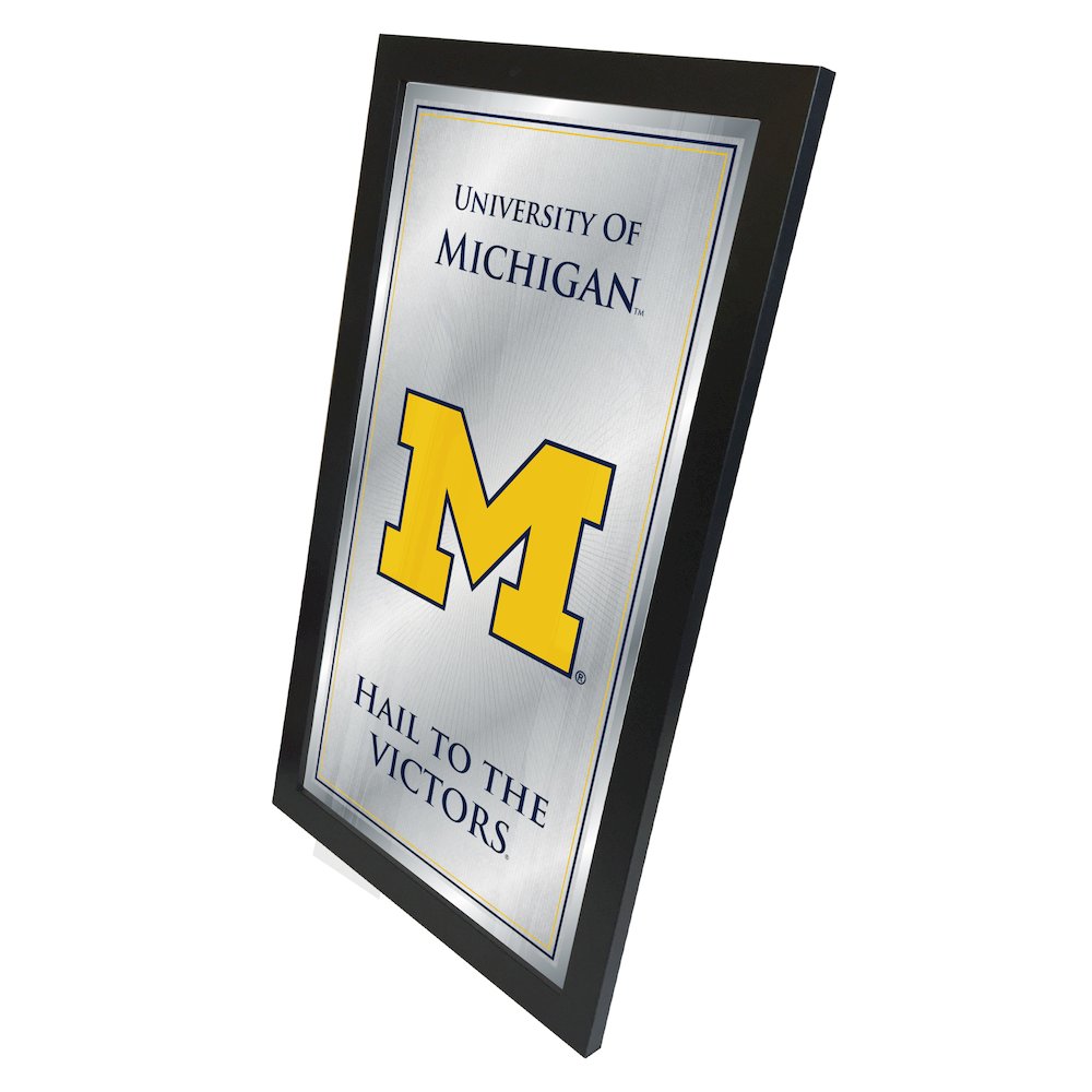 Michigan 26" x 15" Fight Song Mirror. Picture 2