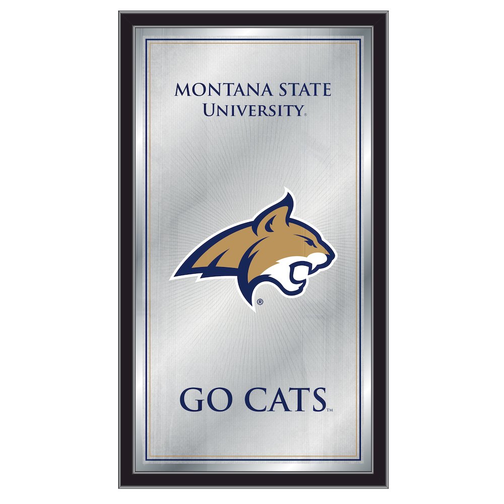 Montana State 26" x 15" Fight Song Mirror. Picture 1