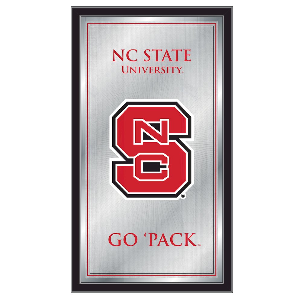North Carolina State 26" x 15" Fight Song Mirror. Picture 1