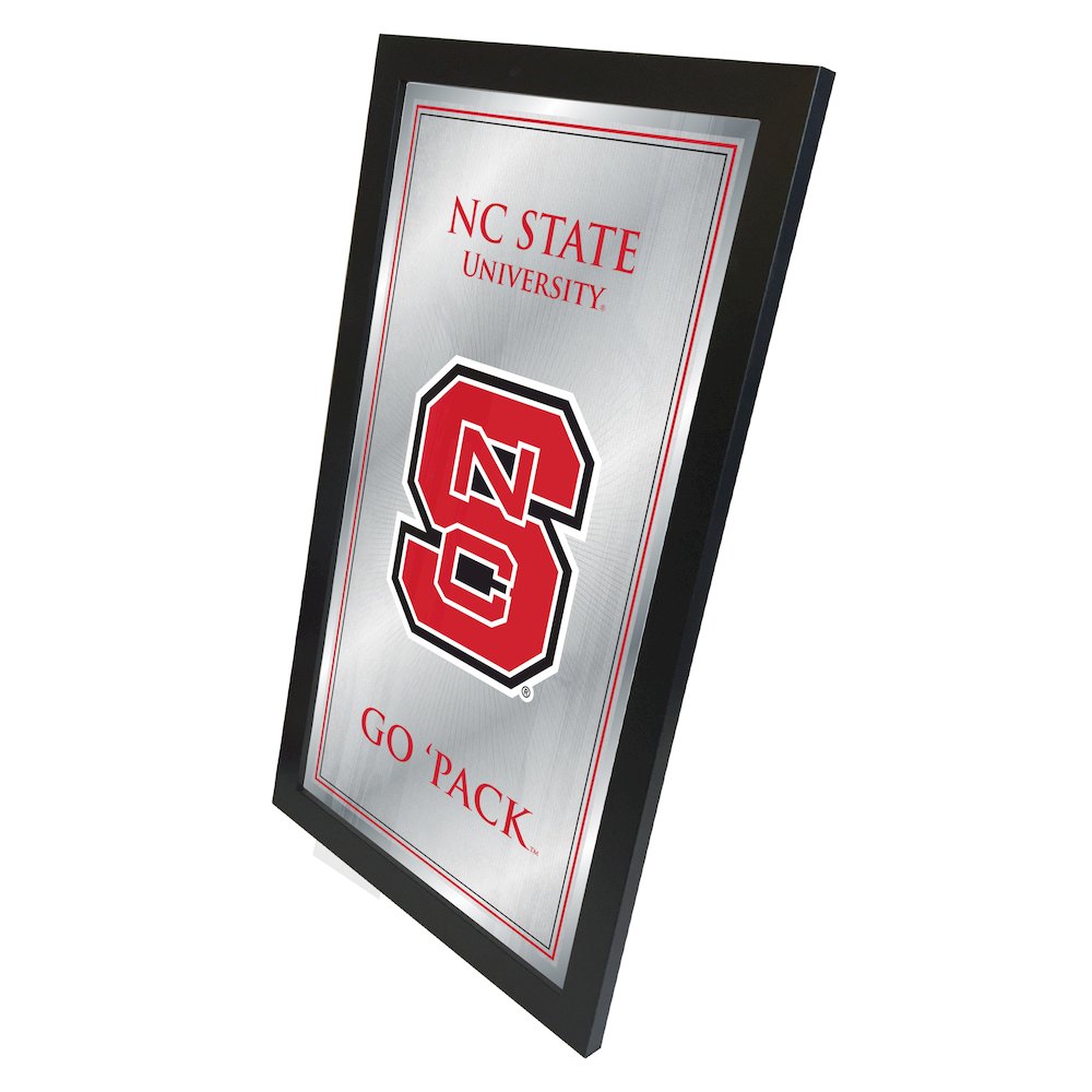 North Carolina State 26" x 15" Fight Song Mirror. Picture 2