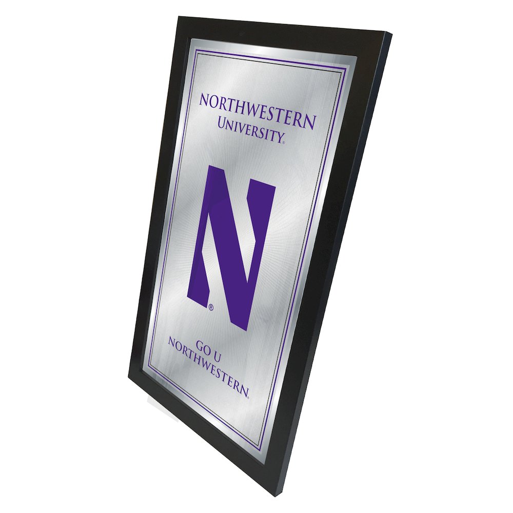 Northwestern 26" x 15" Fight Song Mirror. Picture 2
