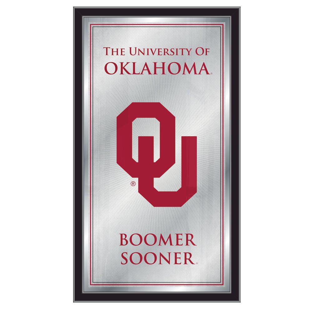 Oklahoma 26" x 15" Fight Song Mirror. Picture 1
