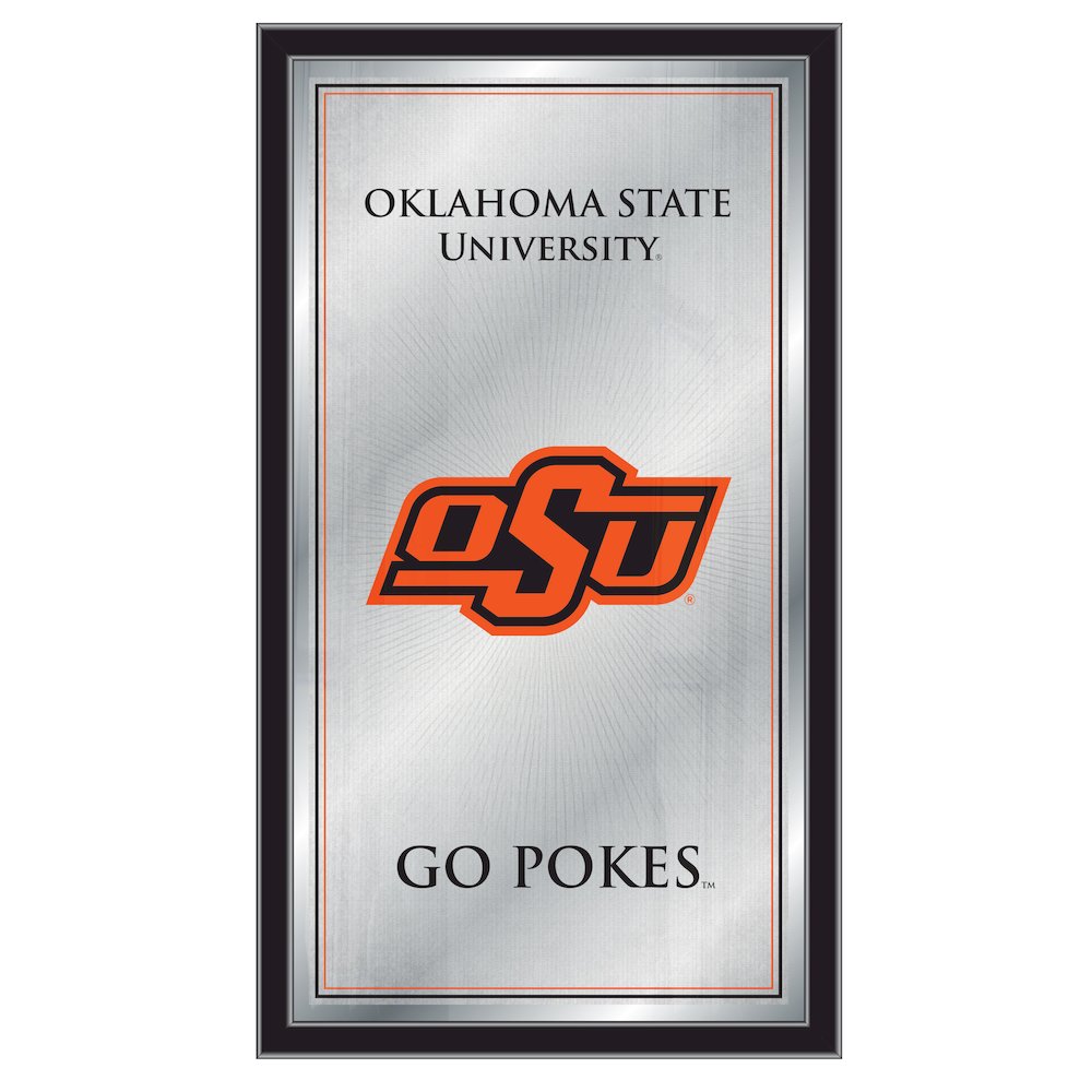 Oklahoma State 26" x 15" Fight Song Mirror. Picture 1