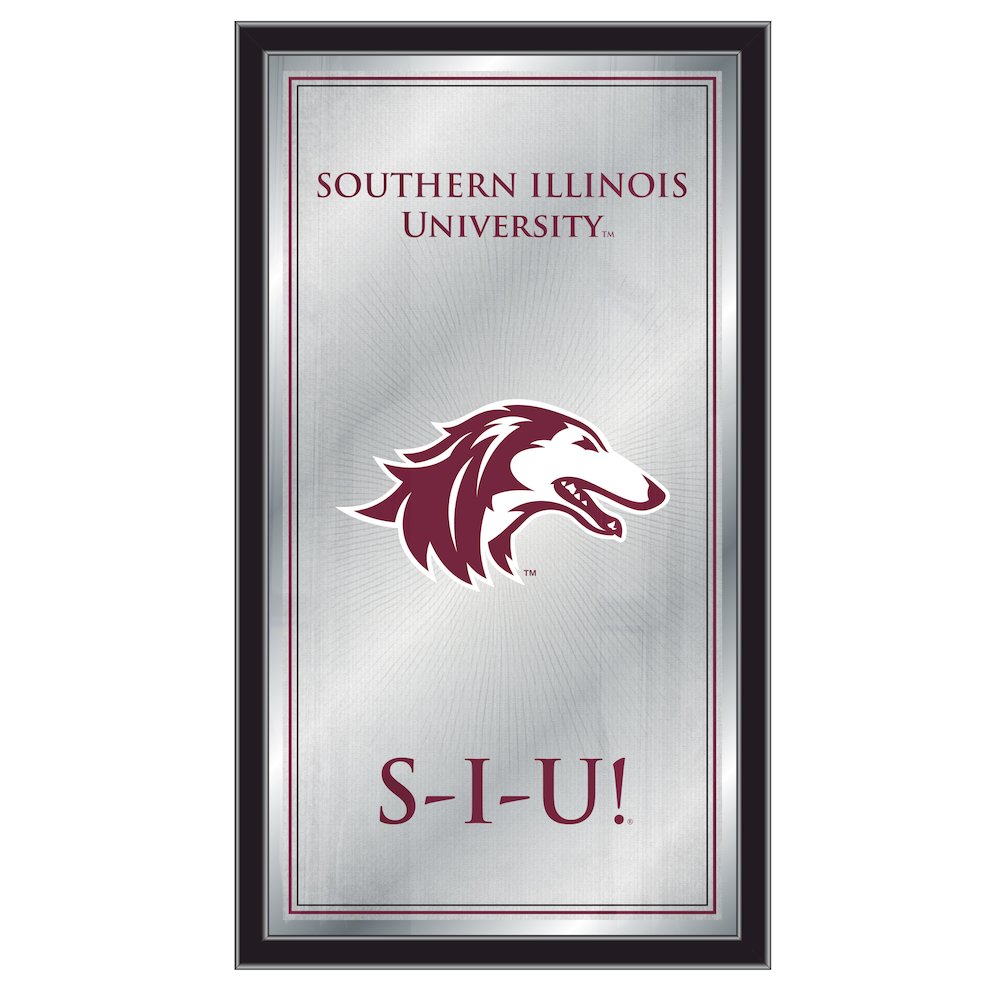 Southern Illinois University 26" x 15" Fight Song Mirror. Picture 1