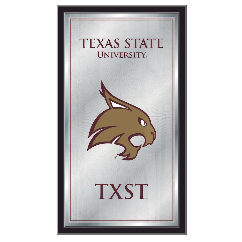 Texas State 26" x 15" Fight Song Mirror. Picture 1