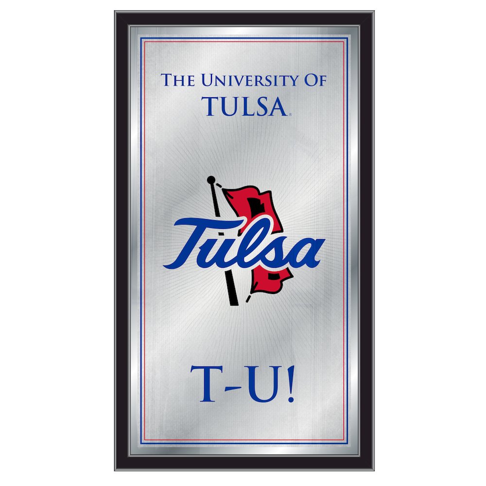 Tulsa 26" x 15" Fight Song Mirror. Picture 1