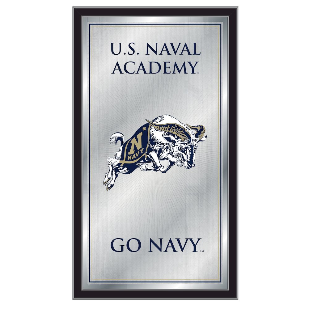 US Naval Academy (NAVY) 26" x 15" Fight Song Mirror. Picture 1