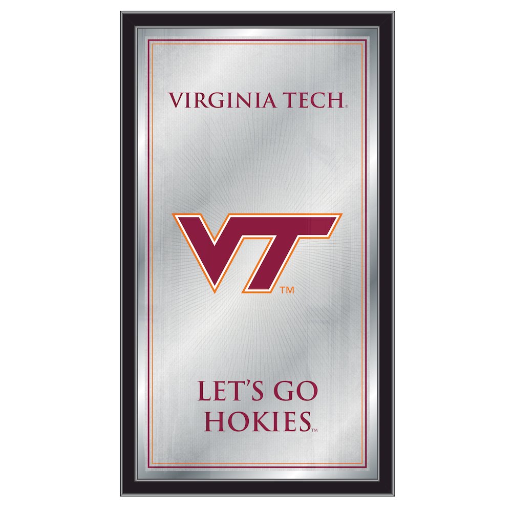 Virginia Tech 26" x 15" Fight Song Mirror. Picture 1