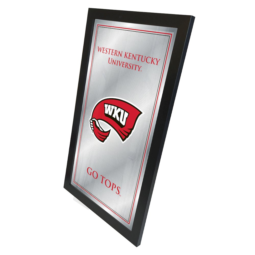 Western Kentucky 26" x 15" Fight Song Mirror. Picture 2
