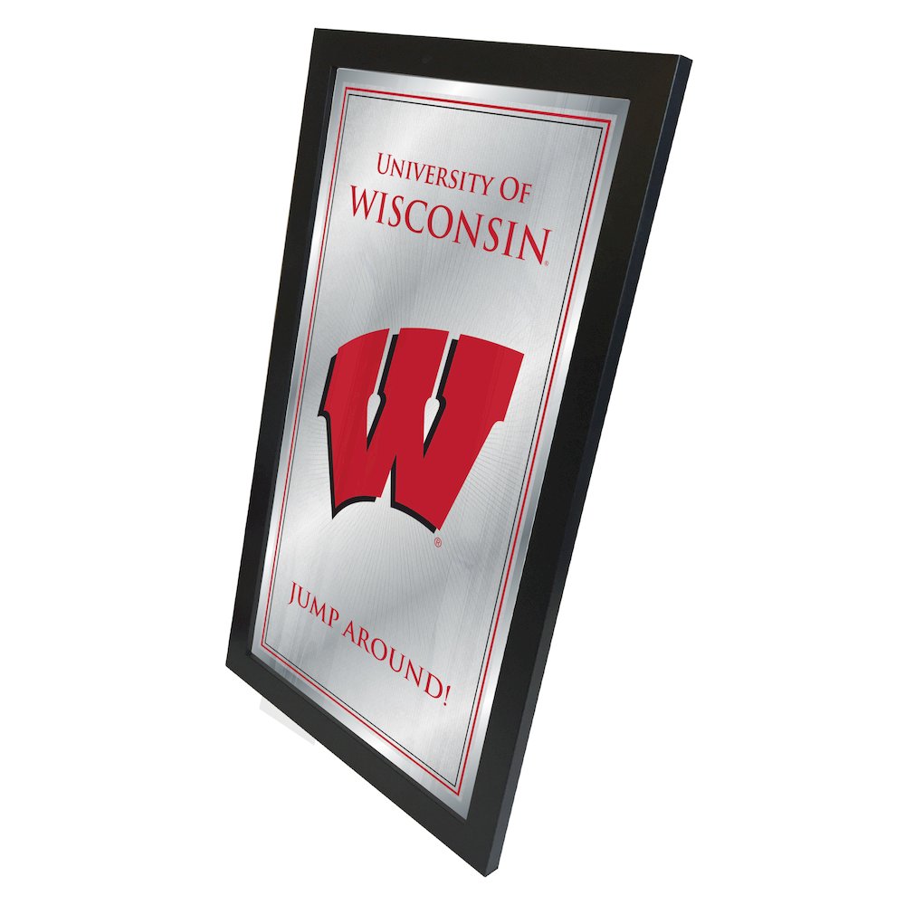 Wisconsin 26" x 15" Fight Song Mirror. Picture 2