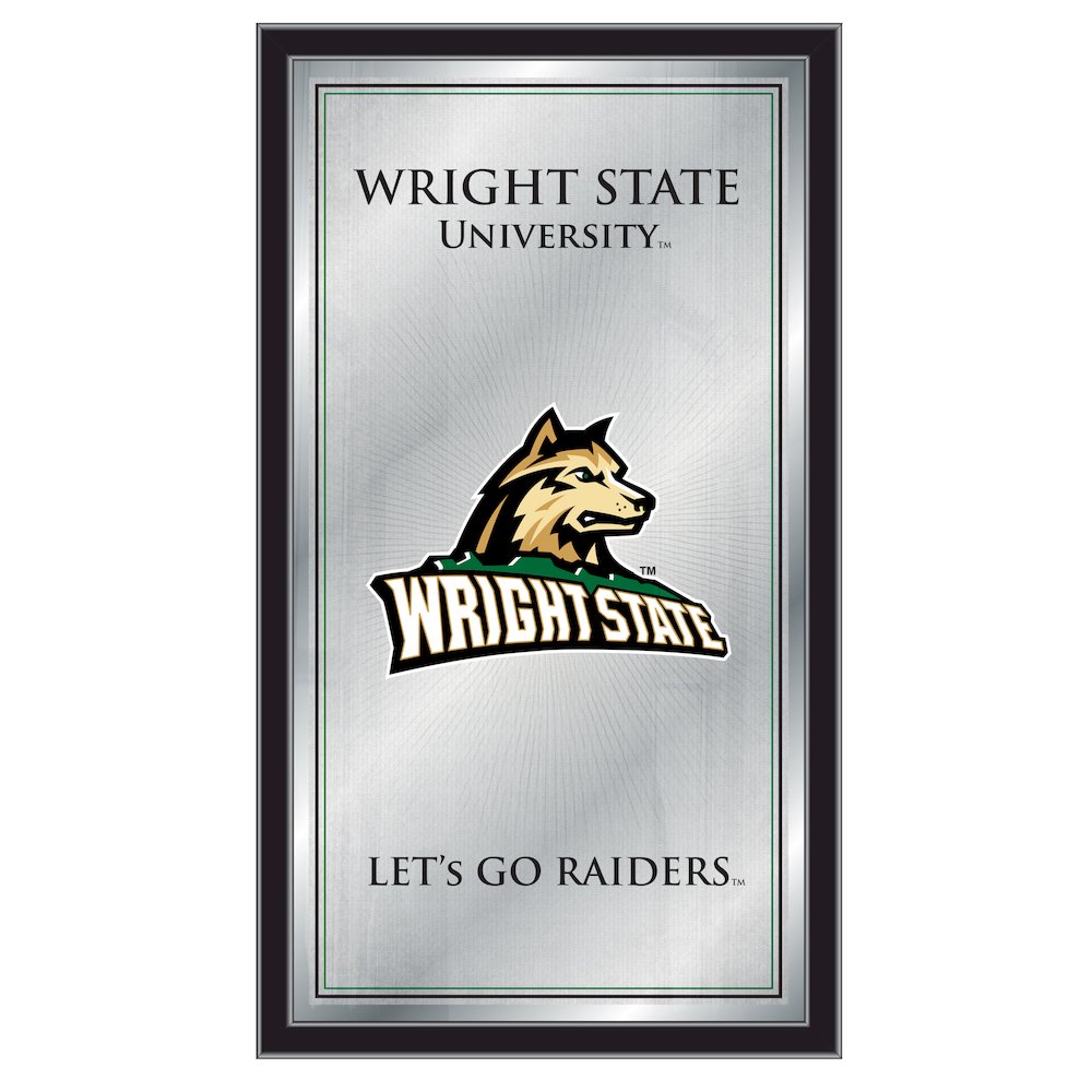 Wright State 26" x 15" Fight Song Mirror. Picture 1