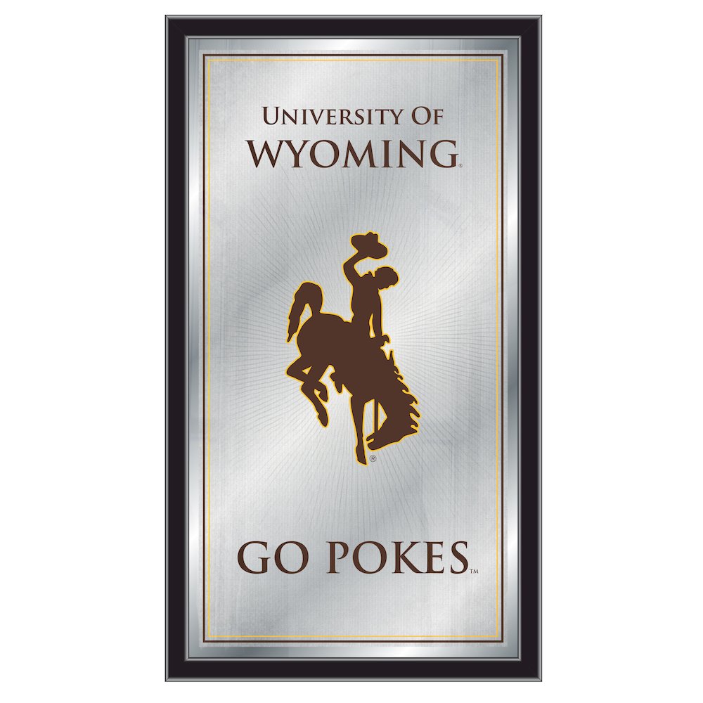 Wyoming 26" x 15" Fight Song Mirror. Picture 1