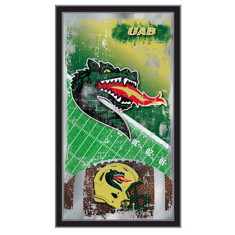 UAB 15" x 26" Football Mirror. Picture 1