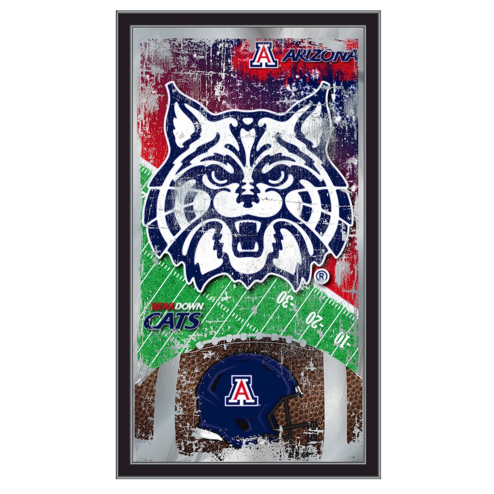 Arizona 15" x 26" Football Mirror. Picture 1
