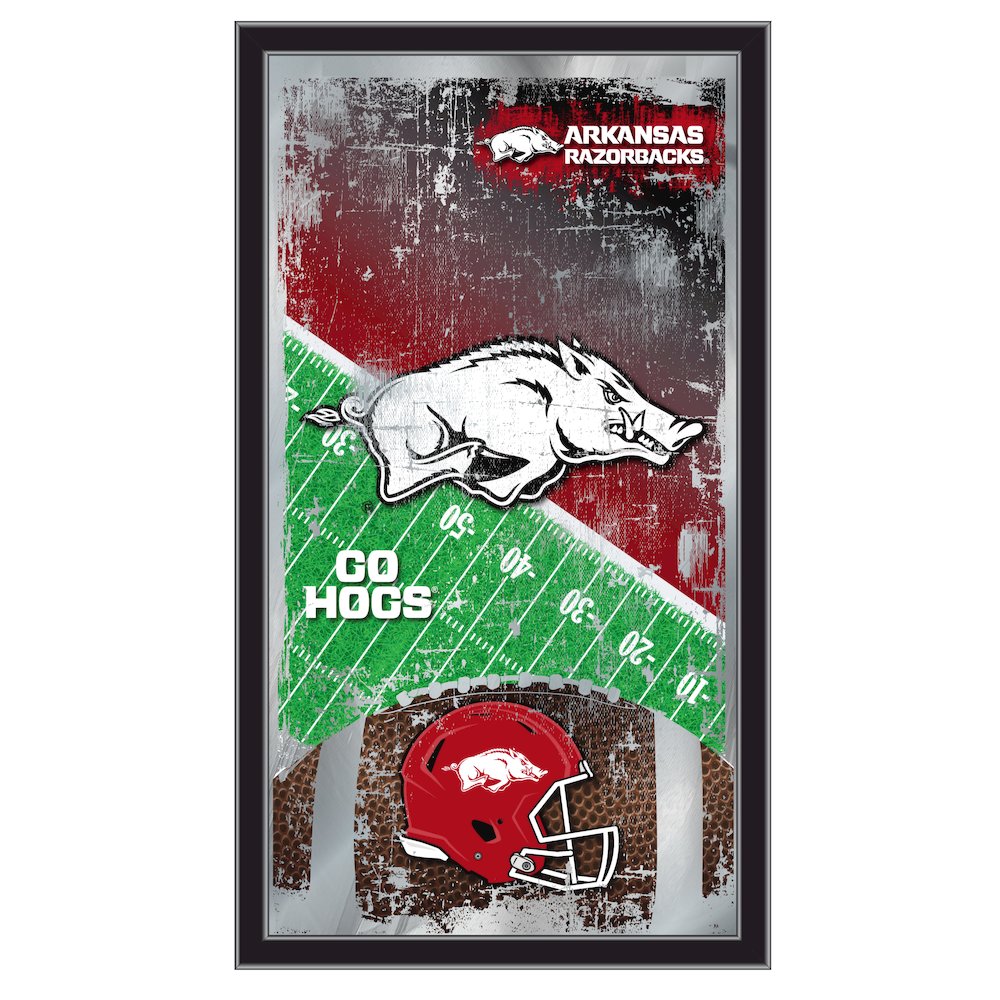 Arkansas 15" x 26" Football Mirror. Picture 1