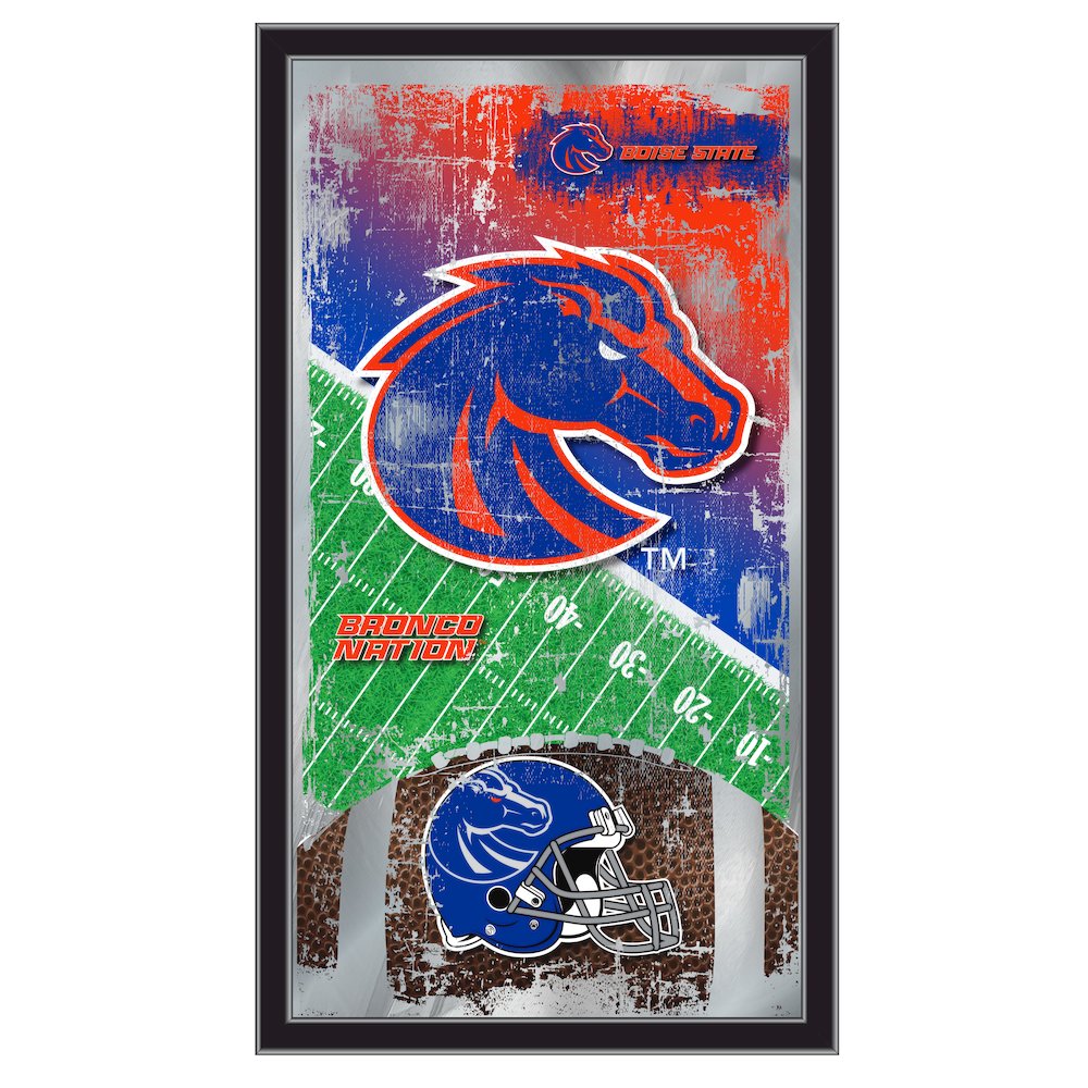 Boise State 15" x 26" Football Mirror. Picture 1
