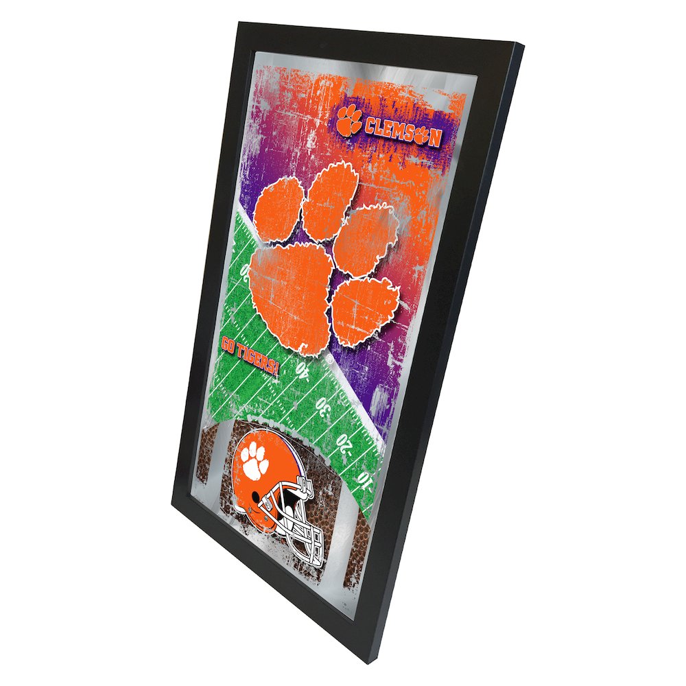 Clemson 15" x 26" Football Mirror. Picture 2
