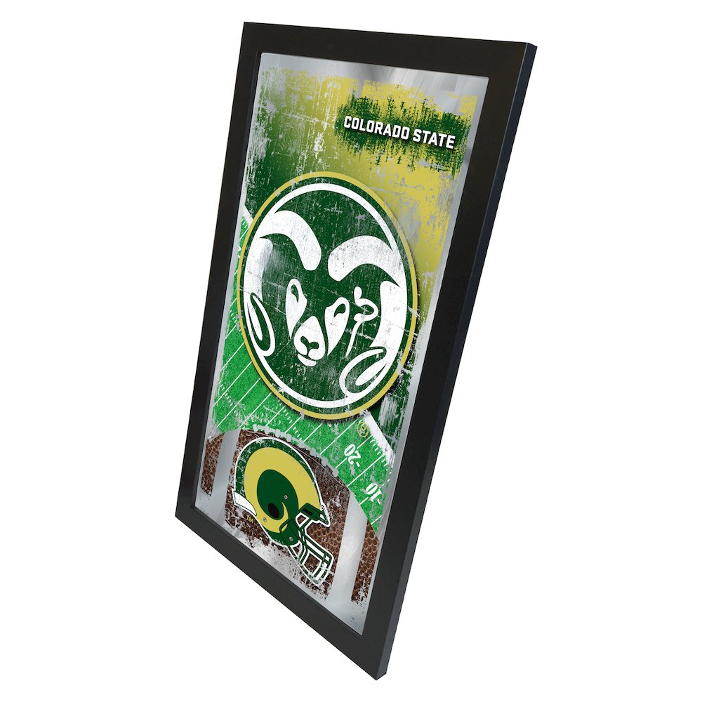 Colorado State 15" x 26" Football Mirror. Picture 2