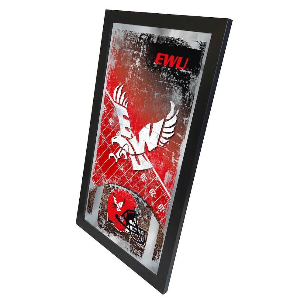 Eastern Washington 15" x 26" Football Mirror. Picture 2