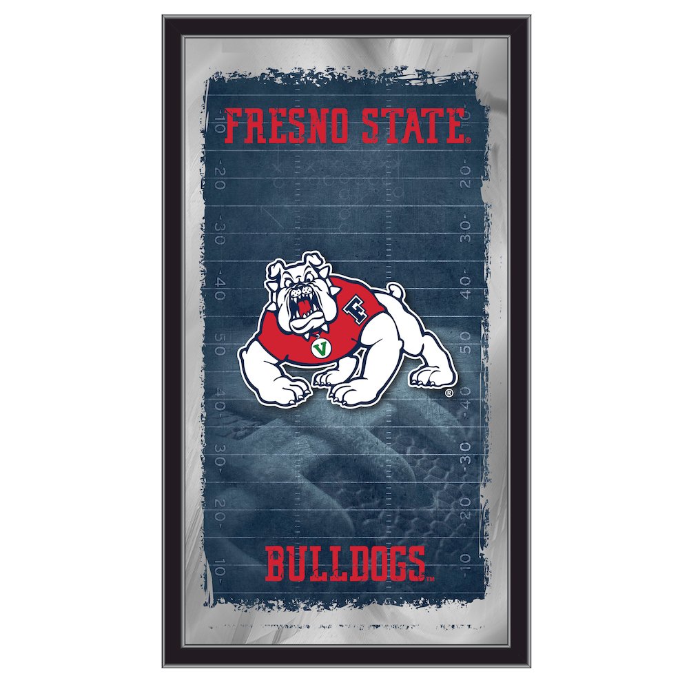 Fresno State University 15" x 26" Football Mirror. Picture 1