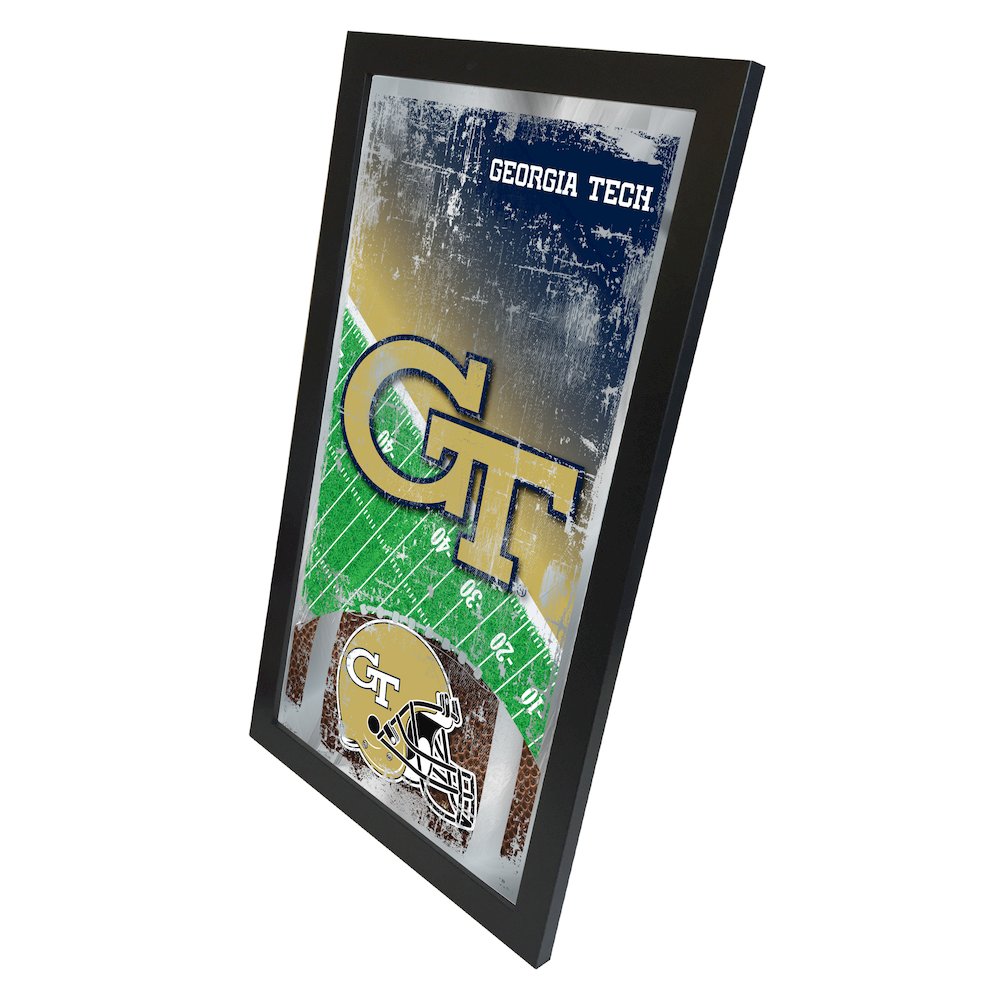Georgia Tech 15" x 26" Football Mirror. Picture 2