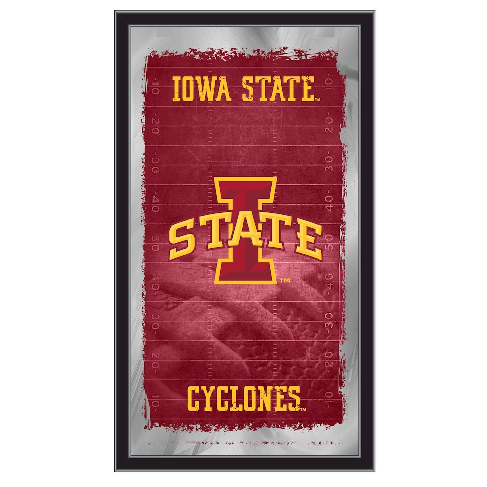 Iowa State 15" x 26" Football Mirror. Picture 1
