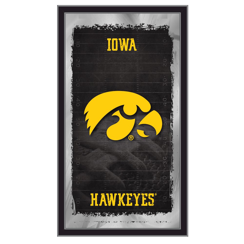 Iowa 15" x 26" Football Mirror. Picture 1
