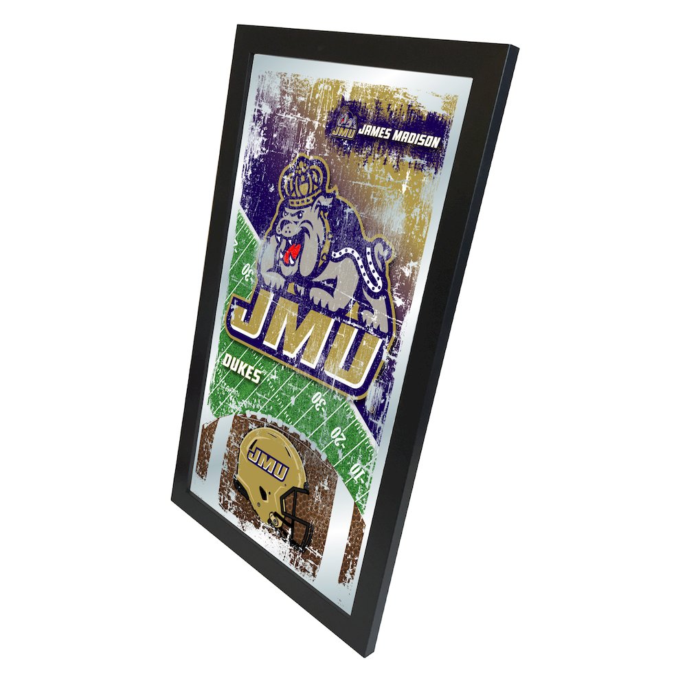 James Madison 15" x 26" Football Mirror. Picture 2