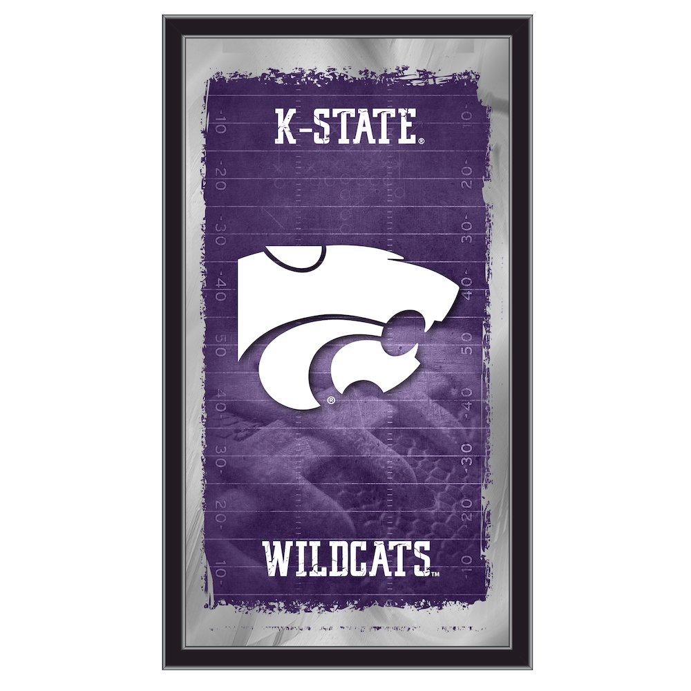 Kansas State 15" x 26" Football Mirror. Picture 1