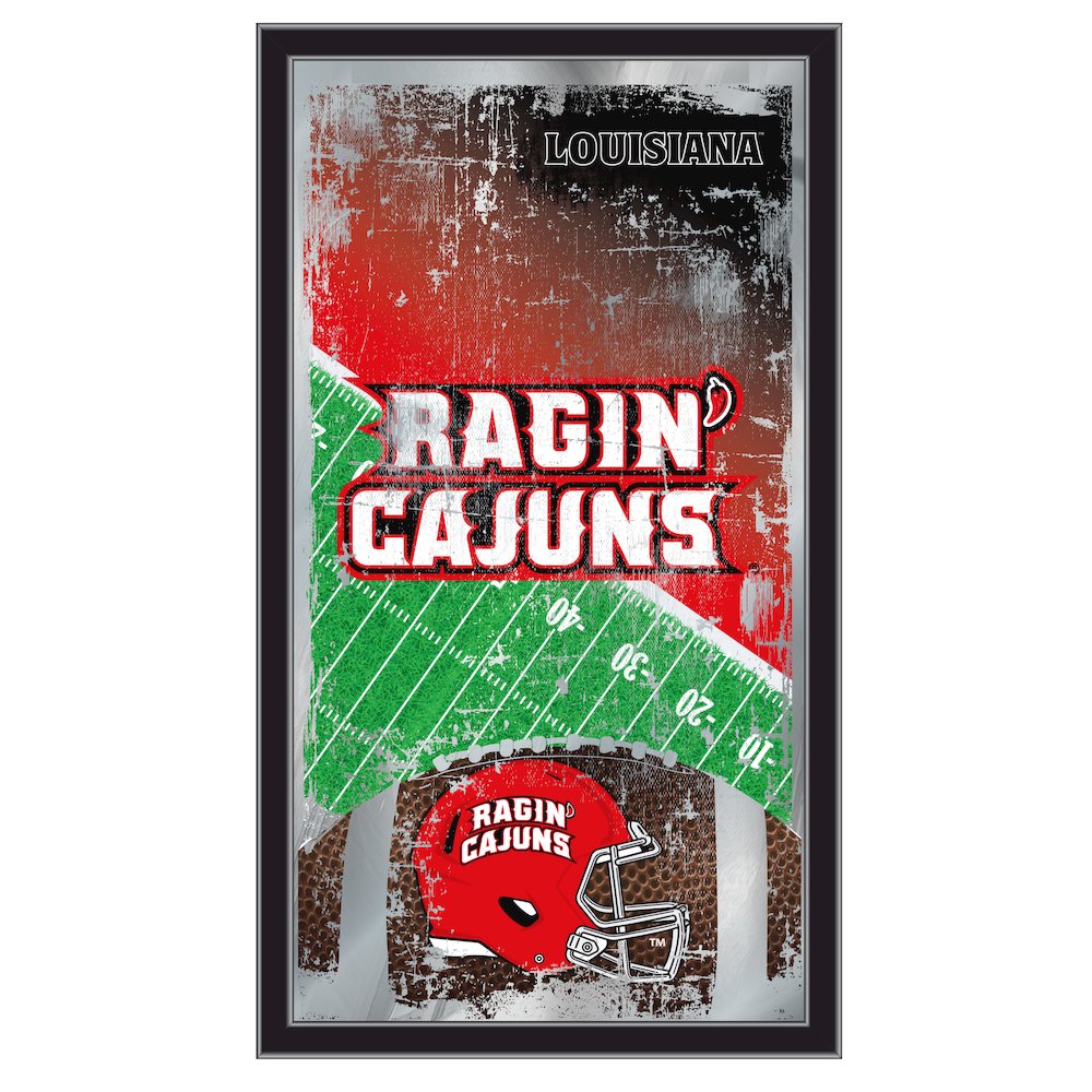Louisiana-Lafayette 15" x 26" Football Mirror. Picture 1