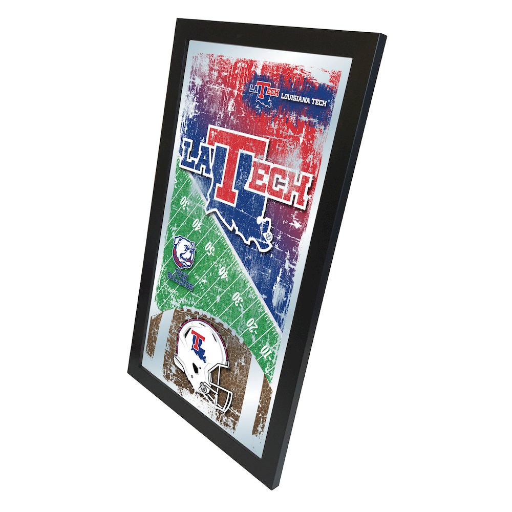 Louisiana Tech 15" x 26" Football Mirror. Picture 2