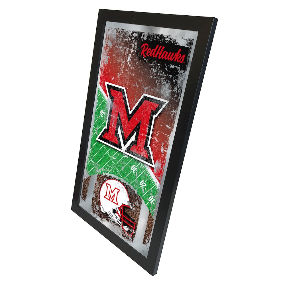 Miami (OH) 15" x 26" Football Mirror. Picture 2