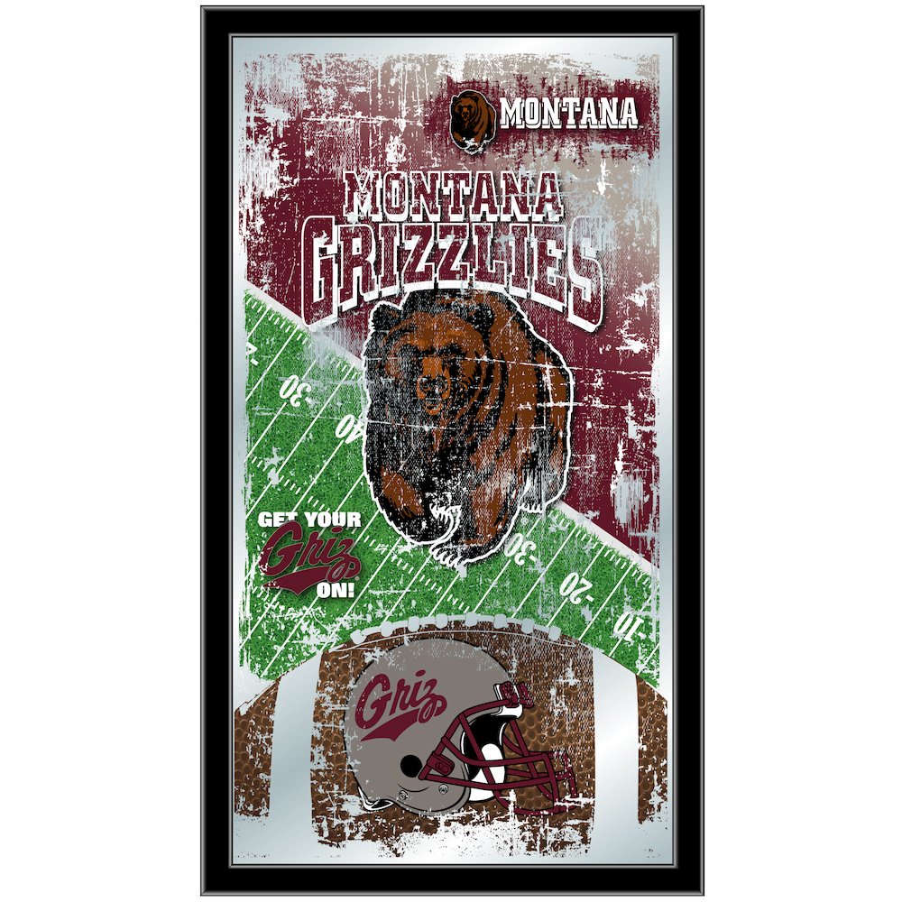 Montana 15" x 26" Football Mirror. Picture 1