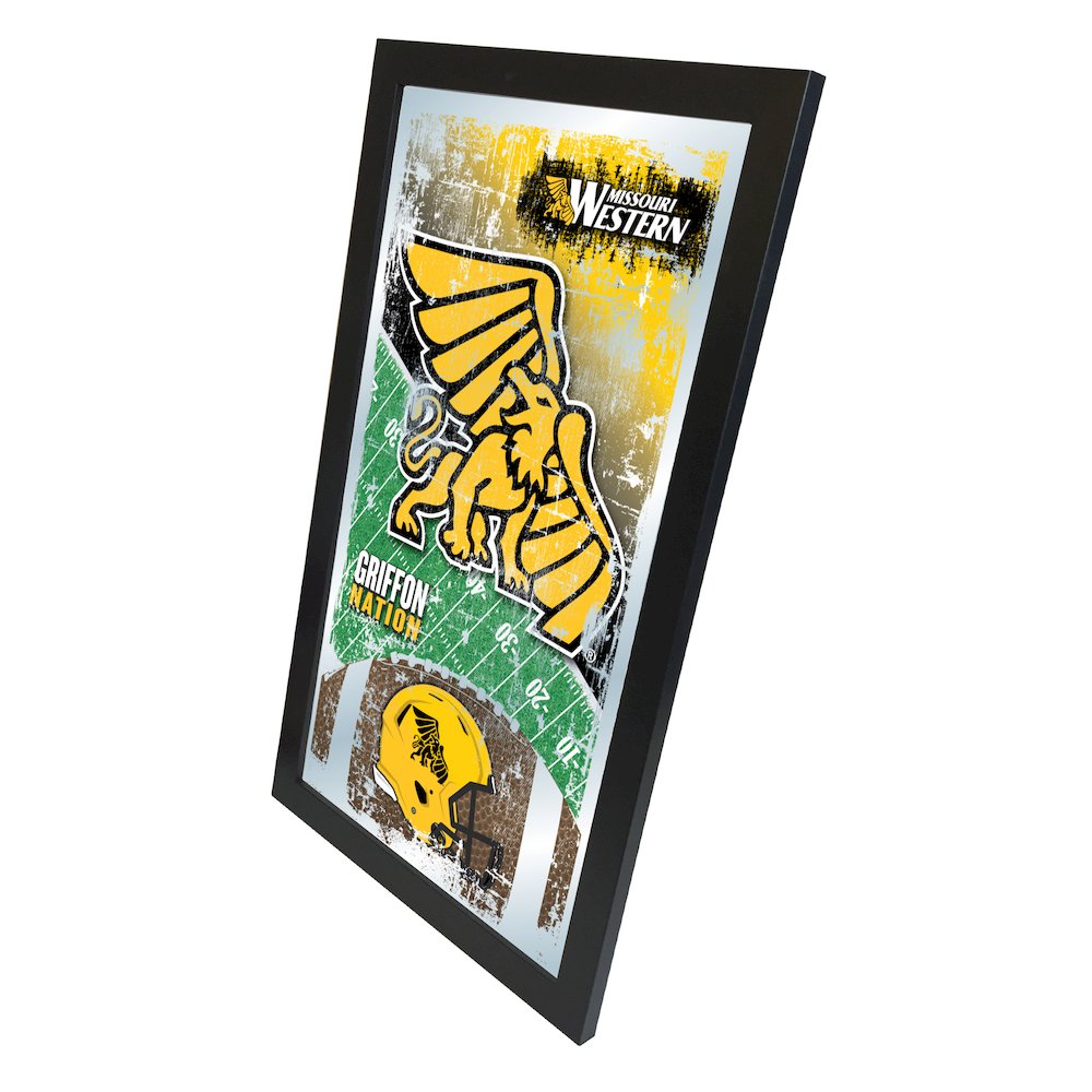 Missouri Western State 15" x 26" Football Mirror. Picture 2