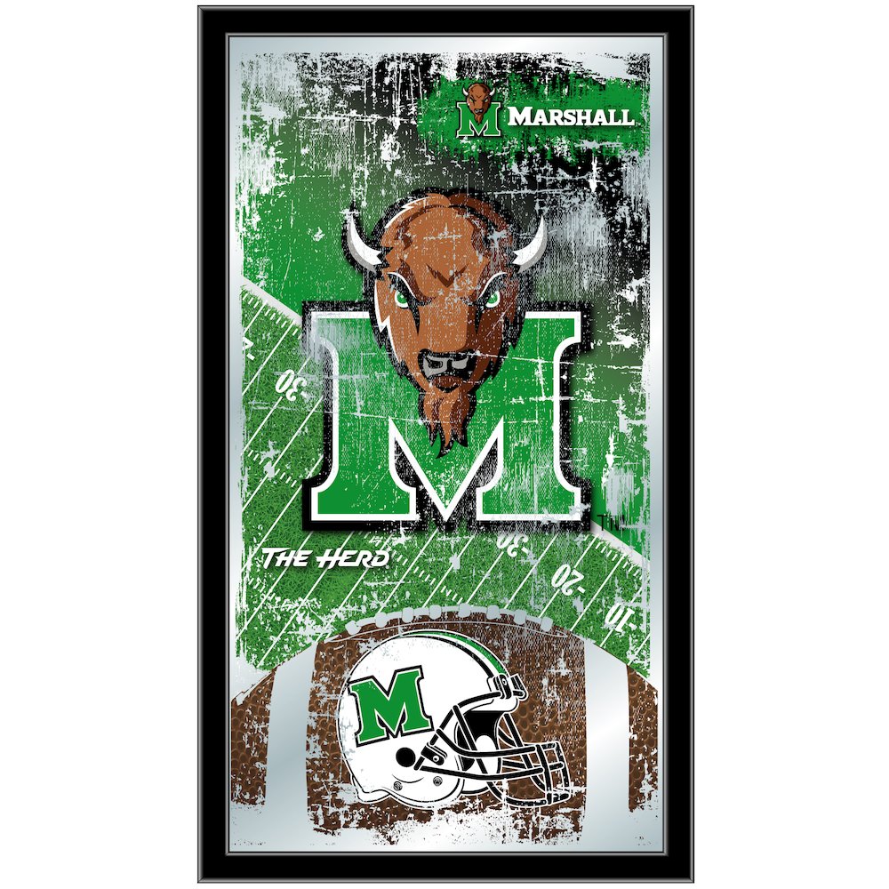 Marshall 15" x 26" Football Mirror. Picture 1