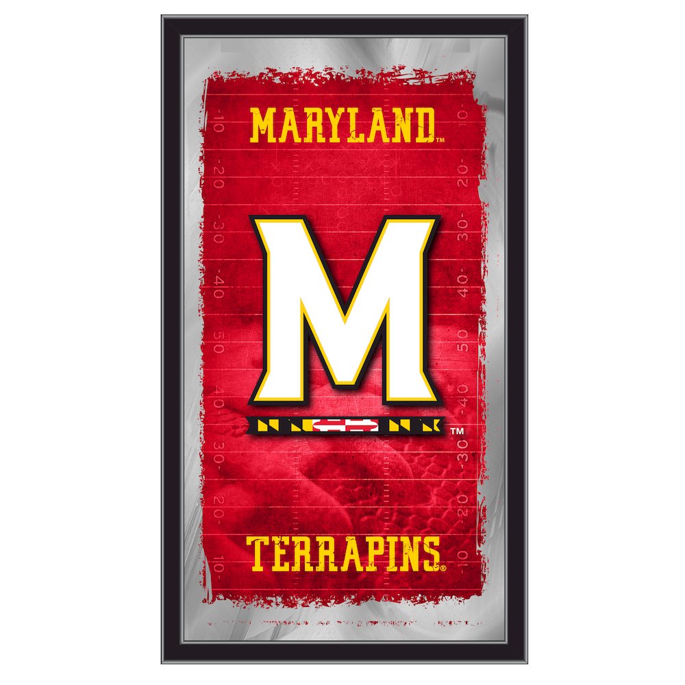 Maryland 15" x 26" Football Mirror. Picture 1