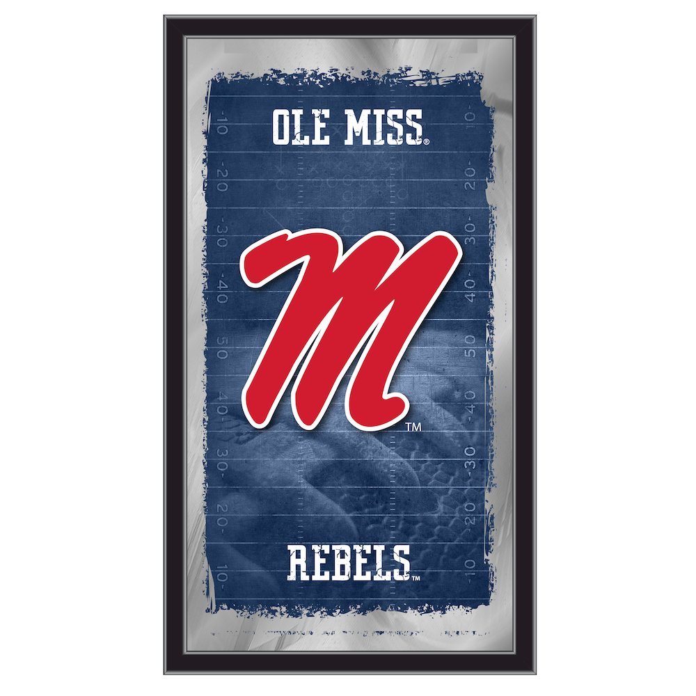 Ole' Miss 15" x 26" Football Mirror. Picture 1