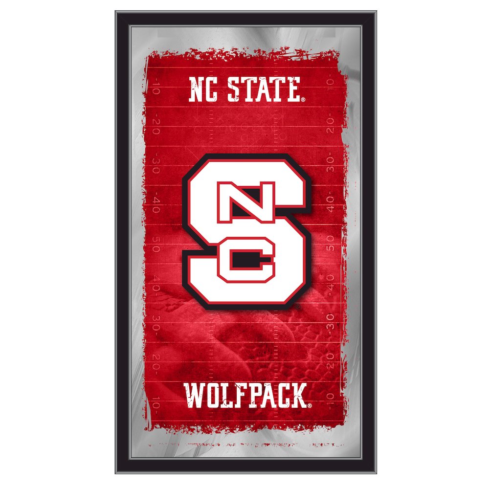 North Carolina State 15" x 26" Football Mirror. Picture 1