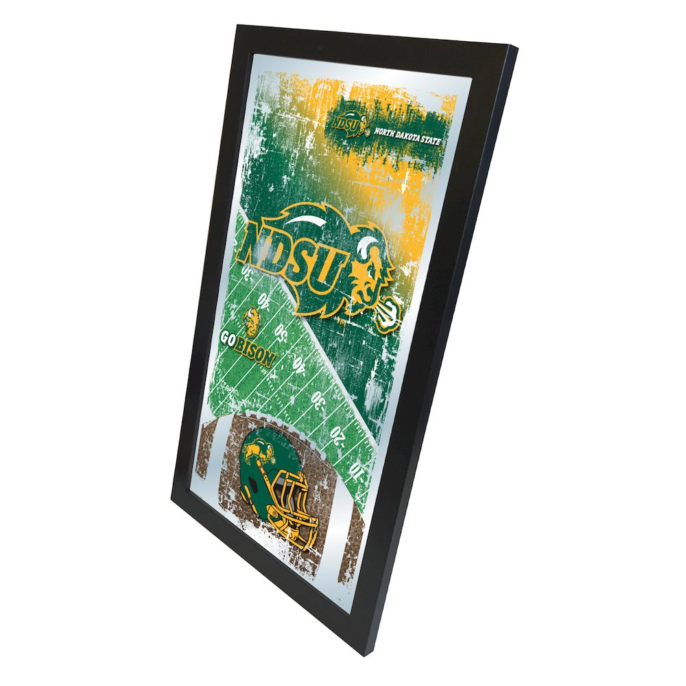 North Dakota State 15" x 26" Football Mirror. Picture 2