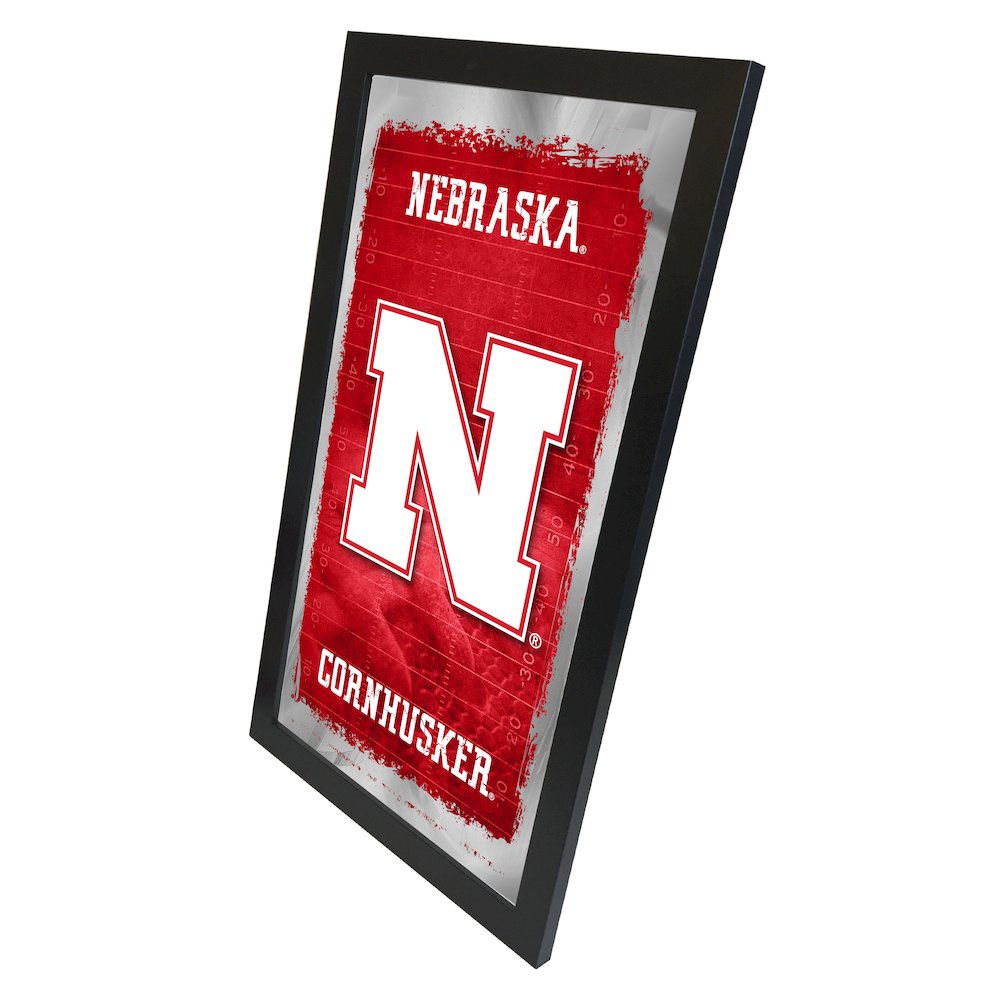 Nebraska 15" x 26" Football Mirror. Picture 2