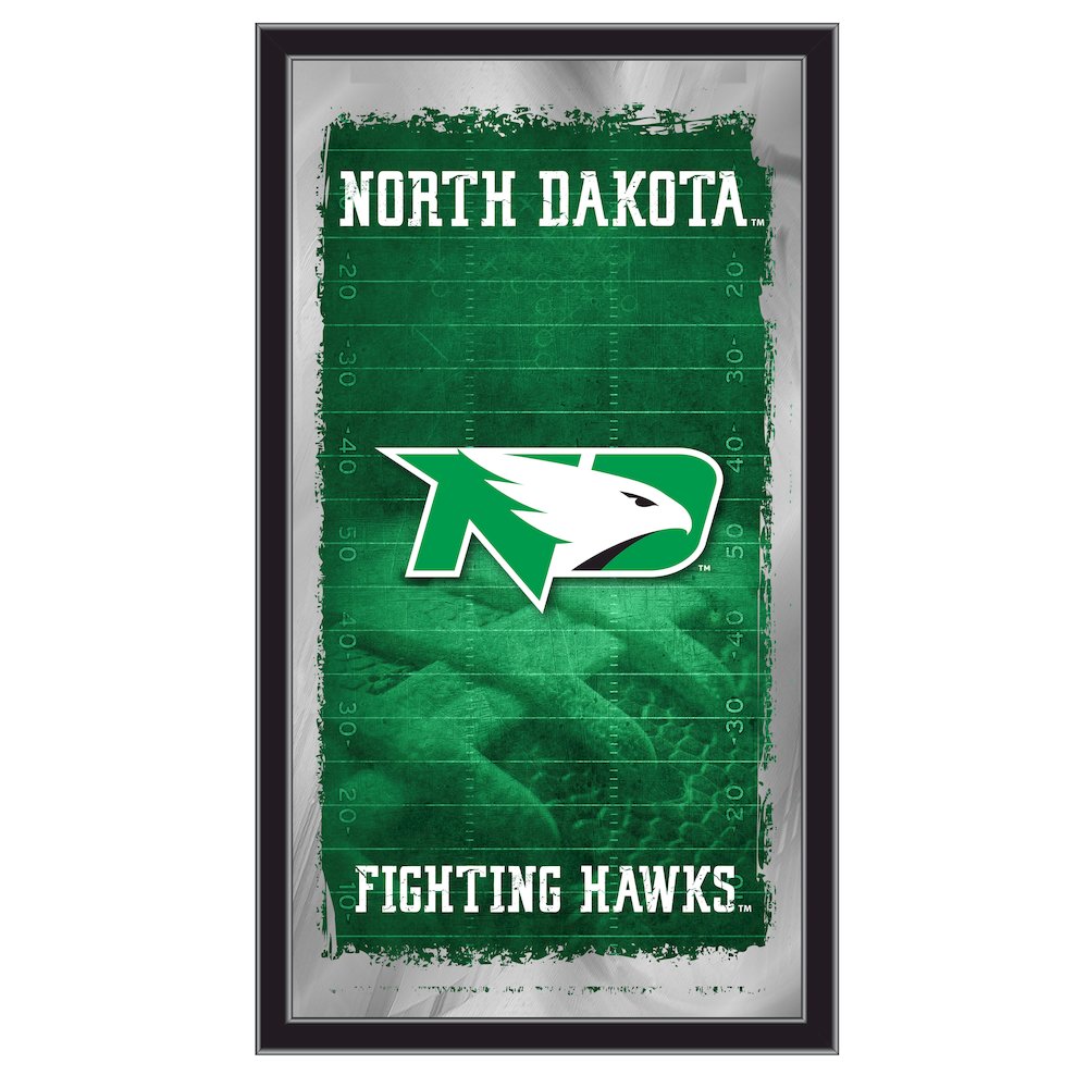 North Dakota 15" x 26" Football Mirror. Picture 1