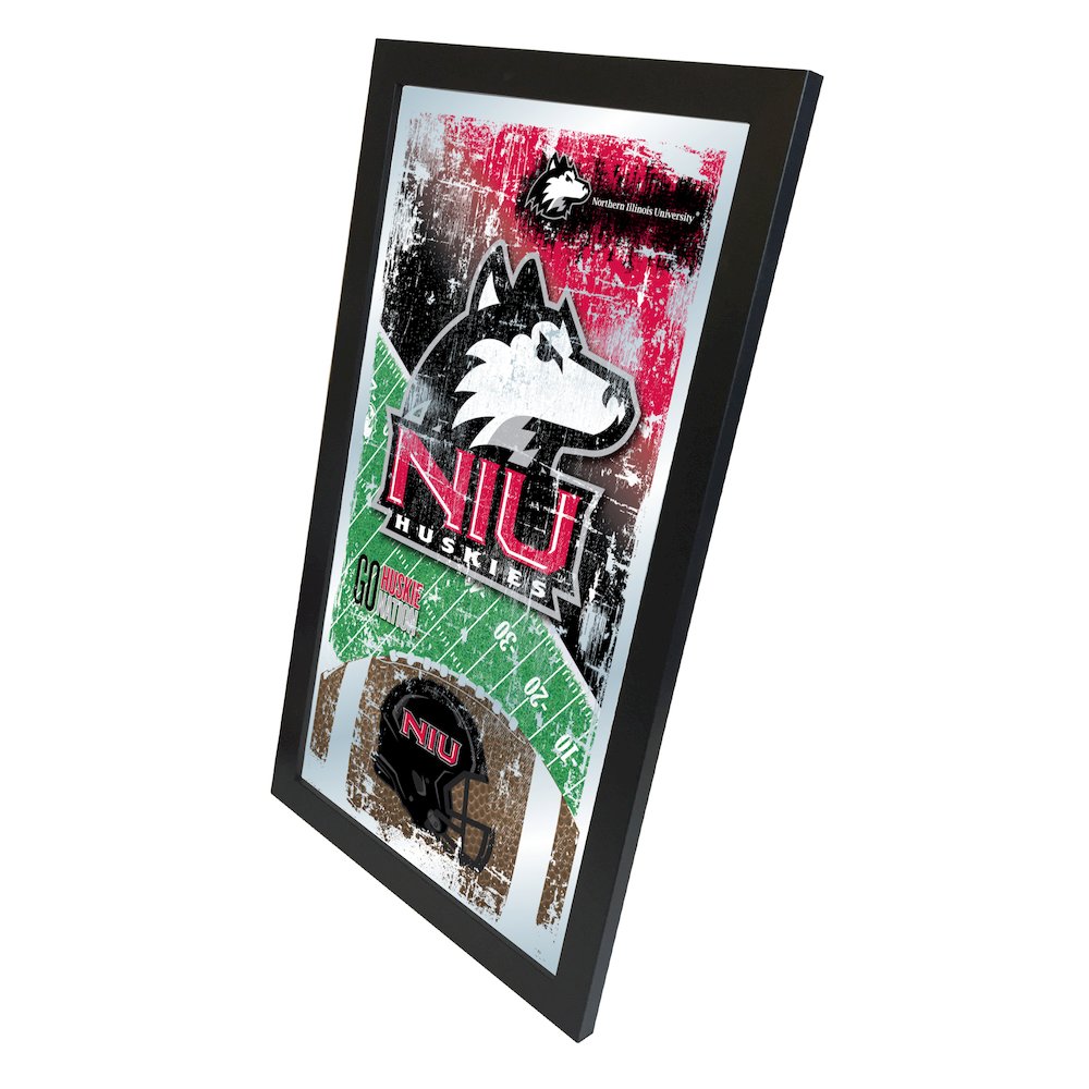 Northern Illinois 15" x 26" Football Mirror. Picture 2