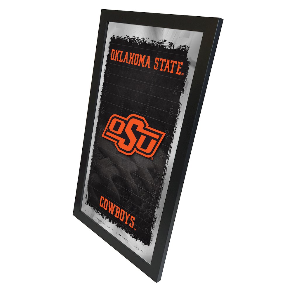 Oklahoma State 15" x 26" Football Mirror. Picture 2